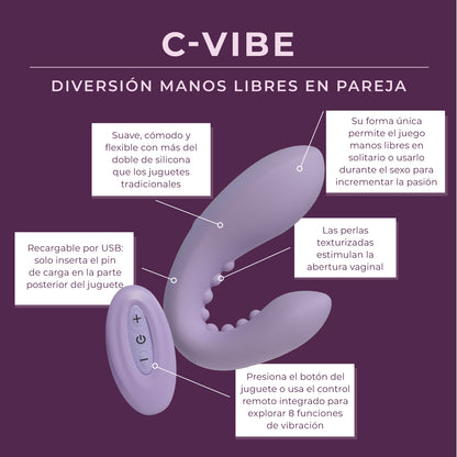 C-Vibe Vibrator Infographic Spanish Pure Romance