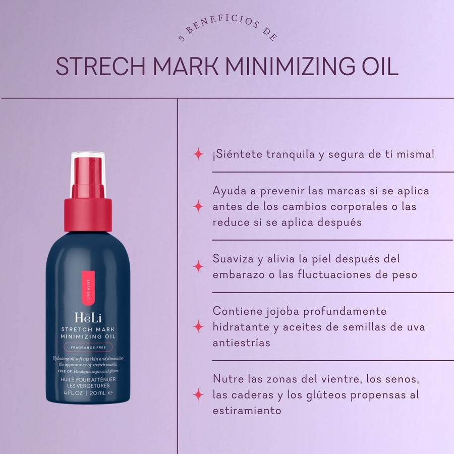 HēLi Stretch Mark Minimizing Oil