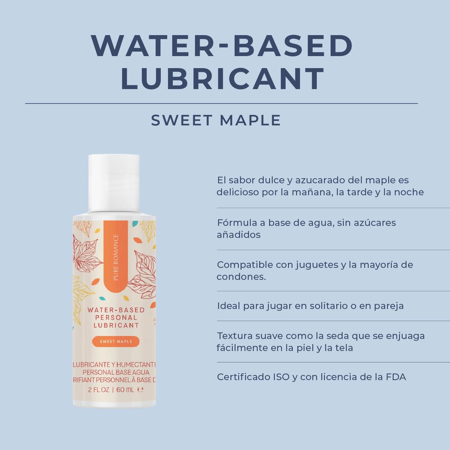 Water-Based Personal Lubricant – Sweet Maple