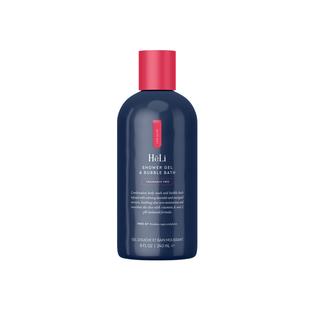HēLi - Gel de ducha y baño de burbujas